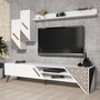 Hanah Home Mueble de TV Beril Blanco